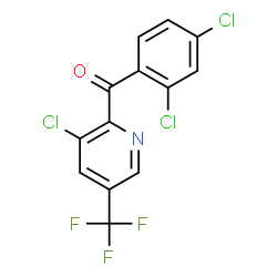 ChemSpider 2D Image | [3-Chloro-5-(trifluoromethyl)-2-pyridinyl](2,4-dichlorophenyl)methanone | C13H5Cl3F3NO