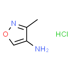 ChemSpider 2D Image | 3-Methylisoxazol-4-amine hydrochloride | C4H7ClN2O