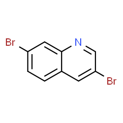 ChemSpider 2D Image | 3,7-Dibromoquinoline | C9H5Br2N