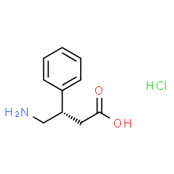 ChemSpider 2D Image | (S)-4-amino-3-phenylbutyric acid hydrochloride | C10H14ClNO2