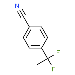 ChemSpider 2D Image | 4-(1,1-Difluoroethyl)benzonitrile | C9H7F2N