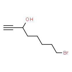 ChemSpider 2D Image | 8-Bromo-1-octyn-3-ol | C8H13BrO