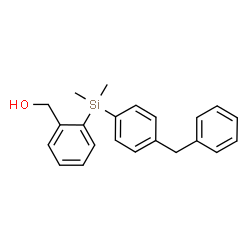 ChemSpider 2D Image | {2-[(4-Benzylphenyl)(dimethyl)silyl]phenyl}methanol | C22H24OSi