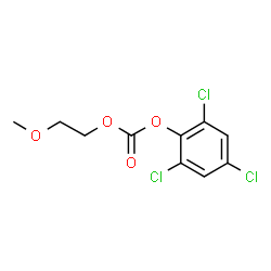 ChemSpider 2D Image | 2-Methoxyethyl 2,4,6-trichlorophenyl carbonate | C10H9Cl3O4