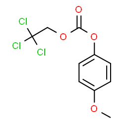 ChemSpider 2D Image | 4-Methoxyphenyl 2,2,2-trichloroethyl carbonate | C10H9Cl3O4