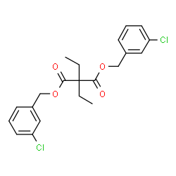 ChemSpider 2D Image | Bis(3-chlorobenzyl) diethylmalonate | C21H22Cl2O4
