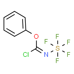 ChemSpider 2D Image | Phenyl (pentafluoro-lambda~6~-sulfanyl)carbonochloridimidate | C7H5ClF5NOS