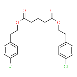 ChemSpider 2D Image | Bis[2-(4-chlorophenyl)ethyl] glutarate | C21H22Cl2O4