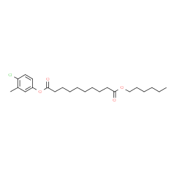 ChemSpider 2D Image | 4-Chloro-3-methylphenyl hexyl sebacate | C23H35ClO4