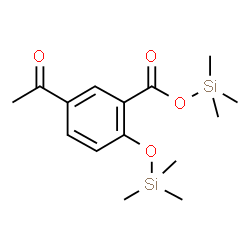 ChemSpider 2D Image | Trimethylsilyl 5-acetyl-2-[(trimethylsilyl)oxy]benzoate | C15H24O4Si2