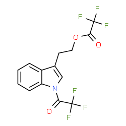 ChemSpider 2D Image | 2-[1-(Trifluoroacetyl)-1H-indol-3-yl]ethyl trifluoroacetate | C14H9F6NO3