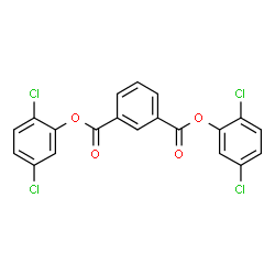 ChemSpider 2D Image | Bis(2,5-dichlorophenyl) isophthalate | C20H10Cl4O4