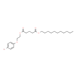 ChemSpider 2D Image | 2-(4-Bromophenoxy)ethyl undecyl glutarate | C24H37BrO5