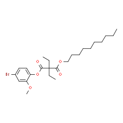 ChemSpider 2D Image | 4-Bromo-2-methoxyphenyl decyl diethylmalonate | C24H37BrO5