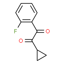 ChemSpider 2D Image | 1-Cyclopropyl-2-(2-fluorophenyl)-1,2-ethanedione | C11H9FO2