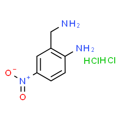 ChemSpider 2D Image | 2-(Aminomethyl)-4-nitroaniline dihydrochloride | C7H11Cl2N3O2