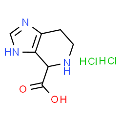 ChemSpider 2D Image | 4,5,6,7-Tetrahydro-1H-imidazo[4,5-c]pyridine-4-carboxylic acid dihydrochloride | C7H11Cl2N3O2