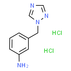 ChemSpider 2D Image | 3-(1H-1,2,4-Triazol-1-ylmethyl)aniline dihydrochloride | C9H12Cl2N4