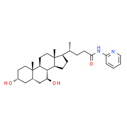 ChemSpider 2D Image | (3alpha,5beta,7beta,8xi)-3,7-Dihydroxy-N-(2-pyridinyl)cholan-24-amide | C29H44N2O3