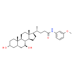 ChemSpider 2D Image | (3alpha,5beta,7beta,8xi)-3,7-Dihydroxy-N-(3-methoxyphenyl)cholan-24-amide | C31H47NO4