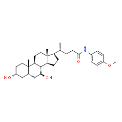 ChemSpider 2D Image | (3alpha,5beta,7beta,8xi)-3,7-Dihydroxy-N-(4-methoxyphenyl)cholan-24-amide | C31H47NO4