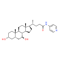 ChemSpider 2D Image | (3alpha,5beta,7beta,8xi)-3,7-Dihydroxy-N-(4-pyridinyl)cholan-24-amide | C29H44N2O3