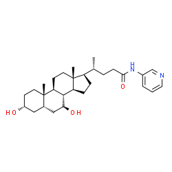 ChemSpider 2D Image | (3alpha,5beta,7beta,8xi)-3,7-Dihydroxy-N-(3-pyridinyl)cholan-24-amide | C29H44N2O3