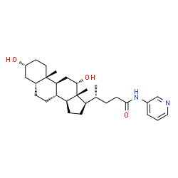 ChemSpider 2D Image | (3alpha,5beta,12alpha)-3,12-Dihydroxy-N-(3-pyridinyl)cholan-24-amide | C29H44N2O3
