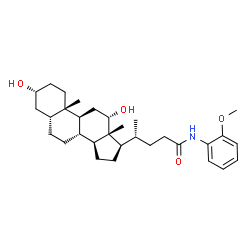 ChemSpider 2D Image | (3alpha,5beta,12alpha)-3,12-Dihydroxy-N-(2-methoxyphenyl)cholan-24-amide | C31H47NO4