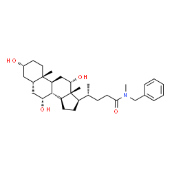 ChemSpider 2D Image | (3alpha,5beta,7alpha,8xi,12alpha)-N-Benzyl-3,7,12-trihydroxy-N-methylcholan-24-amide | C32H49NO4