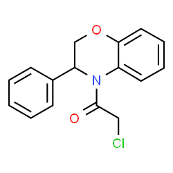 ChemSpider 2D Image | 4-(chloroacetyl)-3-phenyl-3,4-dihydro-2H-1,4-benzoxazine | C16H14ClNO2