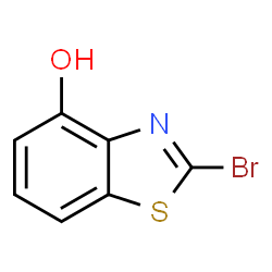 ChemSpider 2D Image | 2-Bromo-4-benzothiazolol | C7H4BrNOS