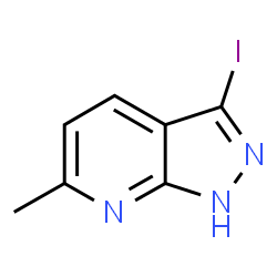 ChemSpider 2D Image | 3-Iodo-6-methyl-1H-pyrazolo[3,4-b]pyridine | C7H6IN3