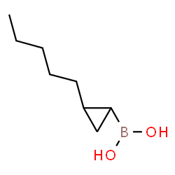 ChemSpider 2D Image | (2-Pentylcyclopropyl)boronic acid | C8H17BO2