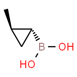 ChemSpider 2D Image | [(1R,2R)-2-Methylcyclopropyl]boronic acid | C4H9BO2