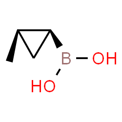 ChemSpider 2D Image | [(1S,2R)-2-Methylcyclopropyl]boronic acid | C4H9BO2