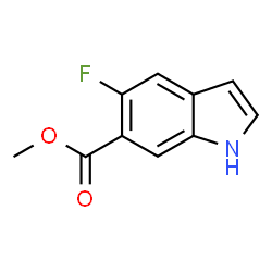 ChemSpider 2D Image | Methyl 5-fluoro-1H-indole-6-carboxylate | C10H8FNO2