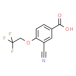 ChemSpider 2D Image | 3-Cyano-4-(2,2,2-trifluoroethoxy)benzoic acid | C10H6F3NO3