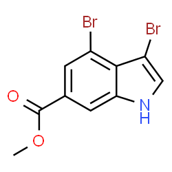 ChemSpider 2D Image | Methyl 3,4-dibromo-1H-indole-6-carboxylate | C10H7Br2NO2