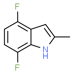 ChemSpider 2D Image | 4,7-Difluoro-2-methyl-1H-indole | C9H7F2N