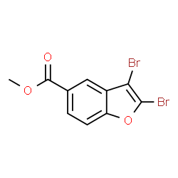 ChemSpider 2D Image | Methyl 2,3-dibromo-1-benzofuran-5-carboxylate | C10H6Br2O3