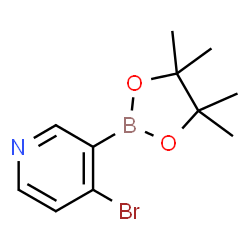 ChemSpider 2D Image | 4-Bromo-3-(4,4,5,5-tetramethyl-1,3,2-dioxaborolan-2-yl)pyridine | C11H15BBrNO2