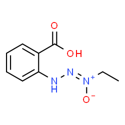 ChemSpider 2D Image | 2-[(2Z)-3-Ethyl-3-oxido-3lambda~5~-2-triazen-1-yl]benzoic acid | C9H11N3O3