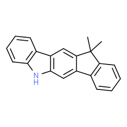 ChemSpider 2D Image | 11,11-Dimethyl-5,11-dihydroindeno[1,2-b]carbazole | C21H17N