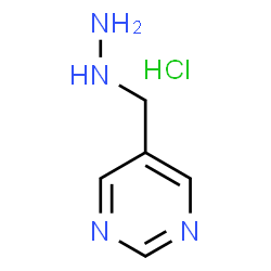 ChemSpider 2D Image | 5-(hydrazinylmethyl)pyrimidine hydrochloride | C5H9ClN4