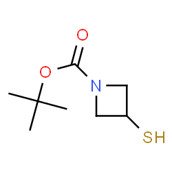 ChemSpider 2D Image | tert-Butyl 3-sulfanylazetidine-1-carboxylate | C8H15NO2S