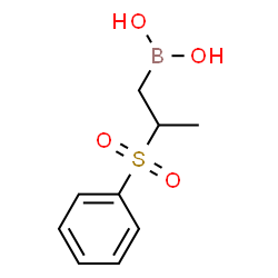 ChemSpider 2D Image | [2-(Phenylsulfonyl)propyl]boronic acid | C9H13BO4S