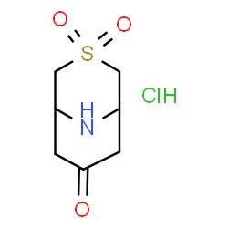 ChemSpider 2D Image | 3-thia-9-azabicyclo[3.3.1]nonane-3,3,7-trione hydrochloride | C7H12ClNO3S
