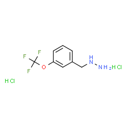 ChemSpider 2D Image | [3-(Trifluoromethoxy)benzyl]hydrazine dihydrochloride | C8H11Cl2F3N2O