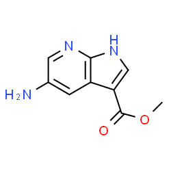ChemSpider 2D Image | Methyl 5-amino-1H-pyrrolo[2,3-b]pyridine-3-carboxylate | C9H9N3O2